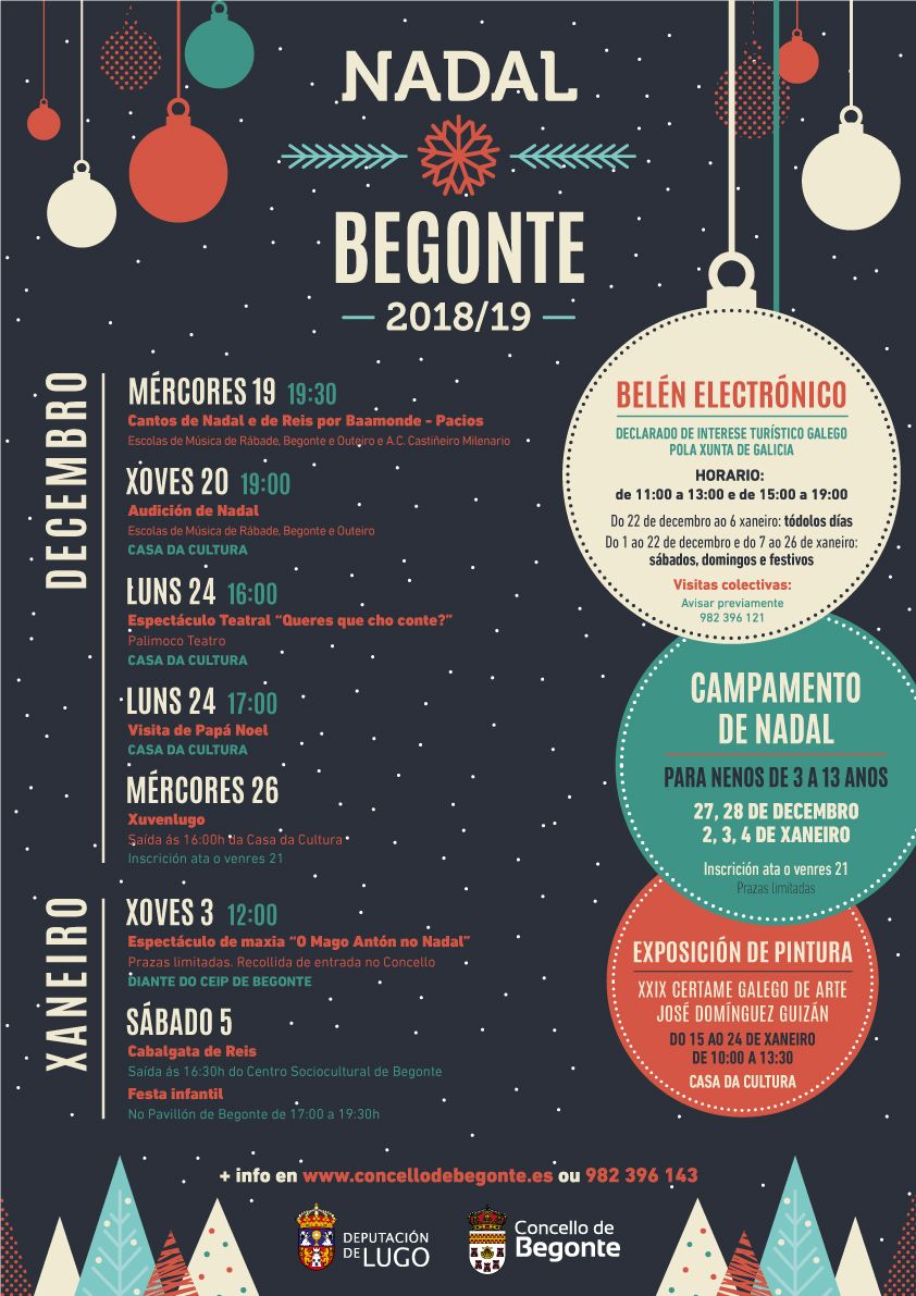 PROGRAMA DE NADAL CONCELLO DE BEGONTE 2018/2019