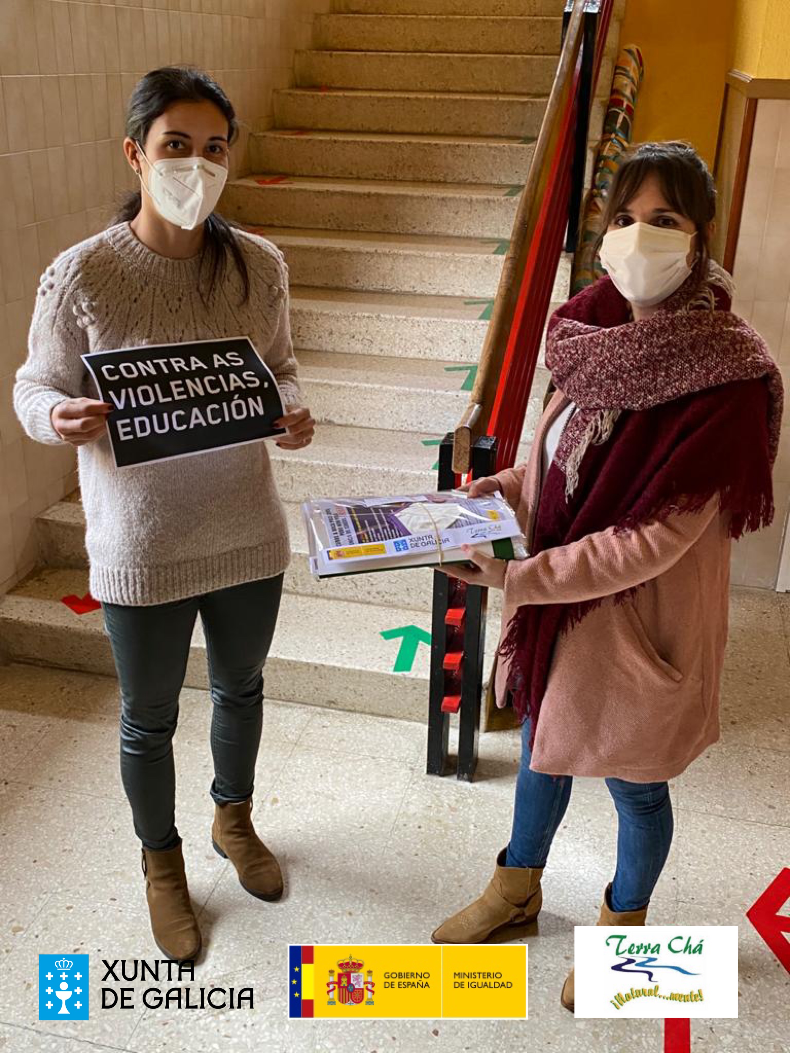 O Concello de Begonte en colaboración co GDR, a Xunta de Galicia e o Ministerio de Igualdade, fixo entrega de máscaras conmemorativas do Día Internacional da Eliminación da Violencia contra a Muller
