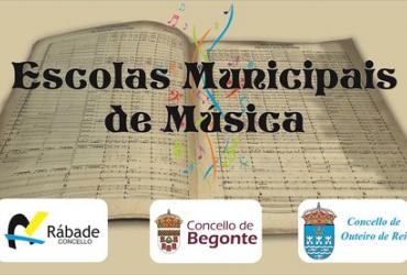 Aberto o  proceso para a matrícula das Escolas Municipais de Música Rábade, Begonte e Outeiro de Rei curso 2018-2019.