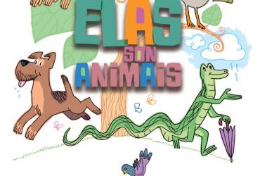 Caderno para colorear do libro infantil "Elas son animais"
