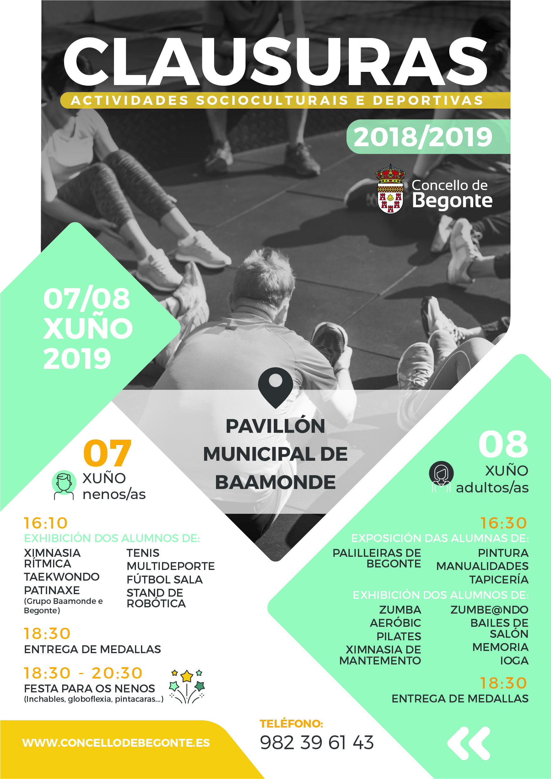 CLAUSURA ACTIVIDADES SOCIOCULTURAIS E DEPORTIVAS 2018/2019