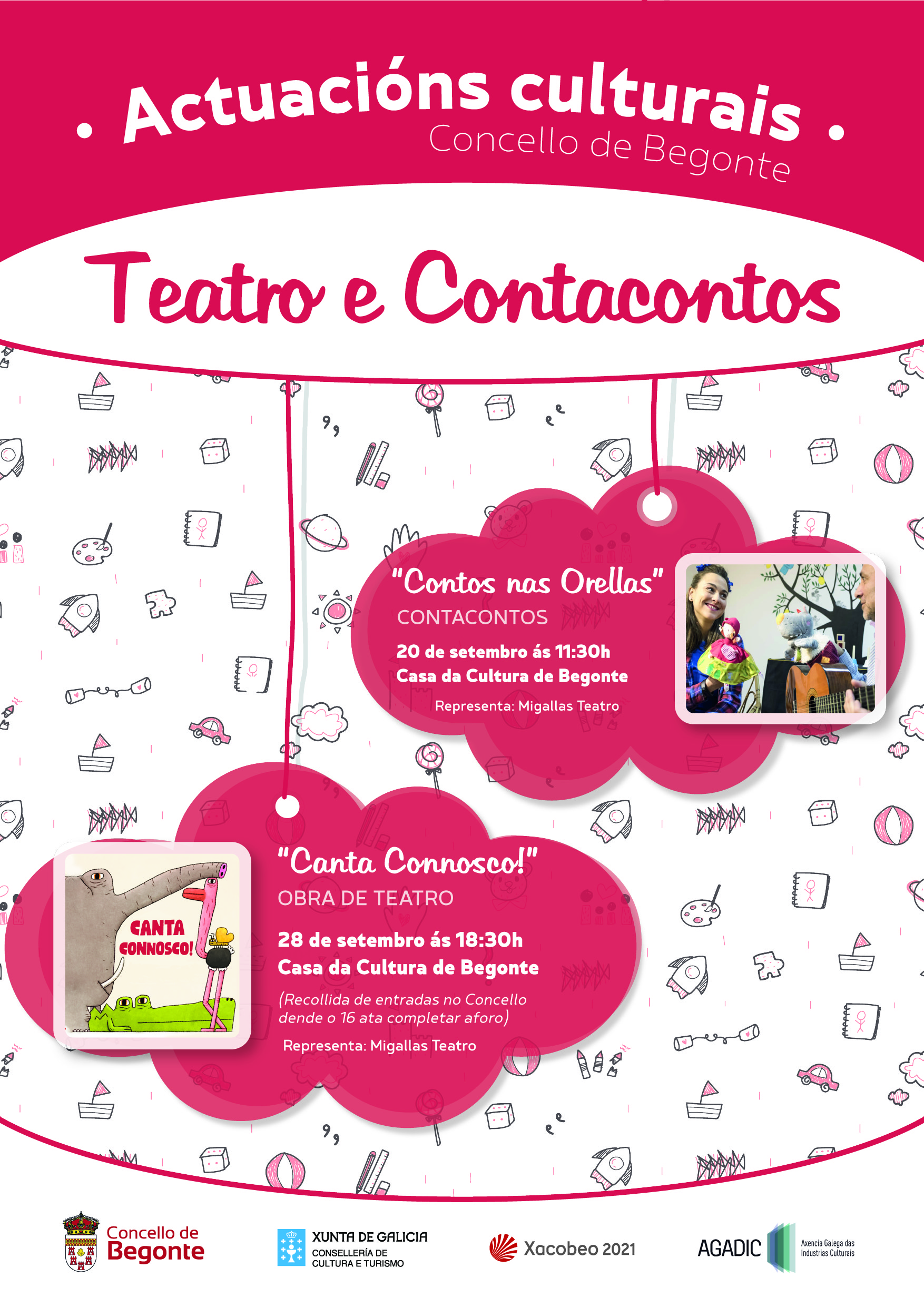 CONTACONTOS E ACTUACIÓN TEATRAL EN BEGONTE