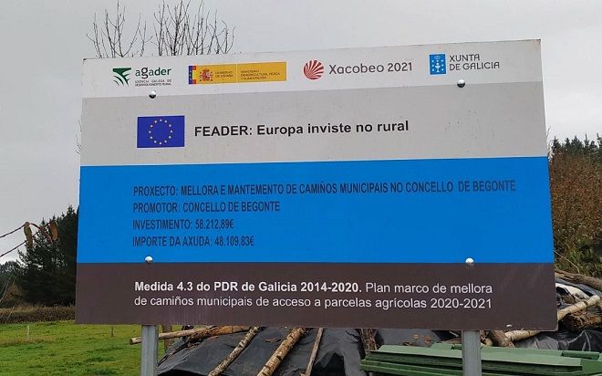 AGADER SUBVENCIONA A MELLORA E MANTEMENTO DE CAMIÑOS MUNICIPAIS DE ACCESO A EXPLOTACIÓNS AGRARIAS NO CONCELLO DE BEGONTE 2020/2021 (MR701E)