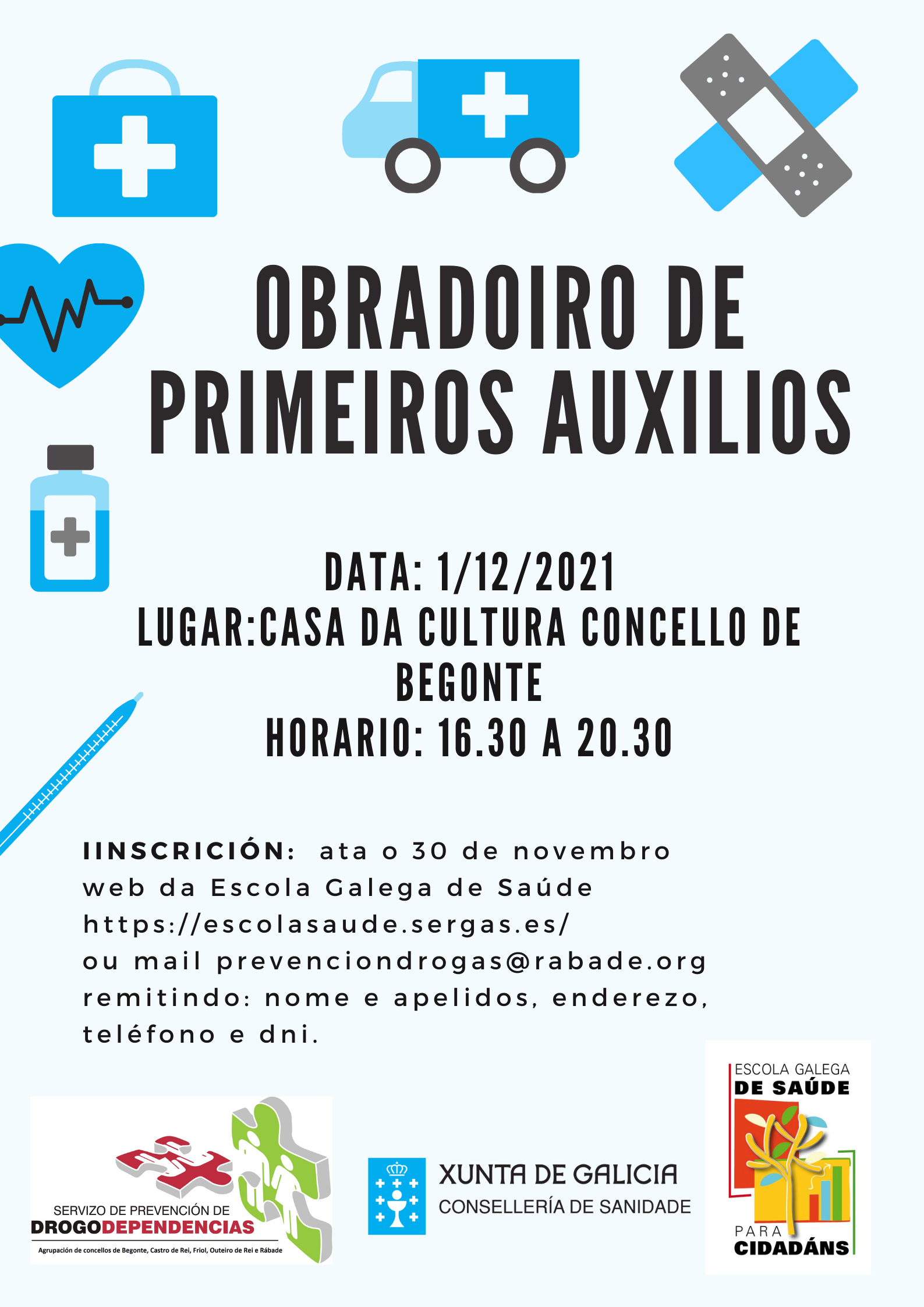 OBRADOIRO PRIMEIROS AUXILIOS