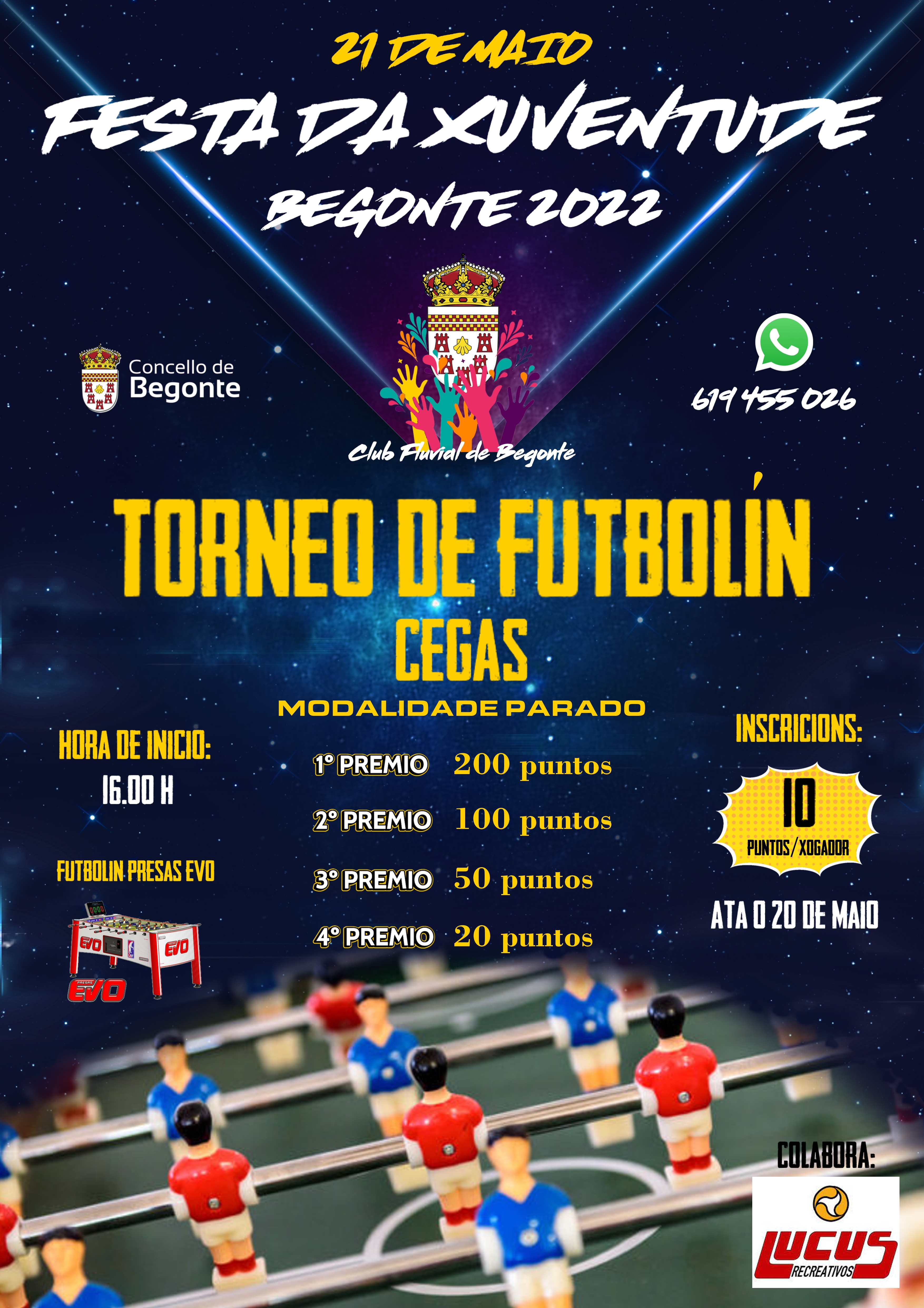 TORNEO DE FUTBOLÍN DA FESTA DA XUVENTUDE 2022