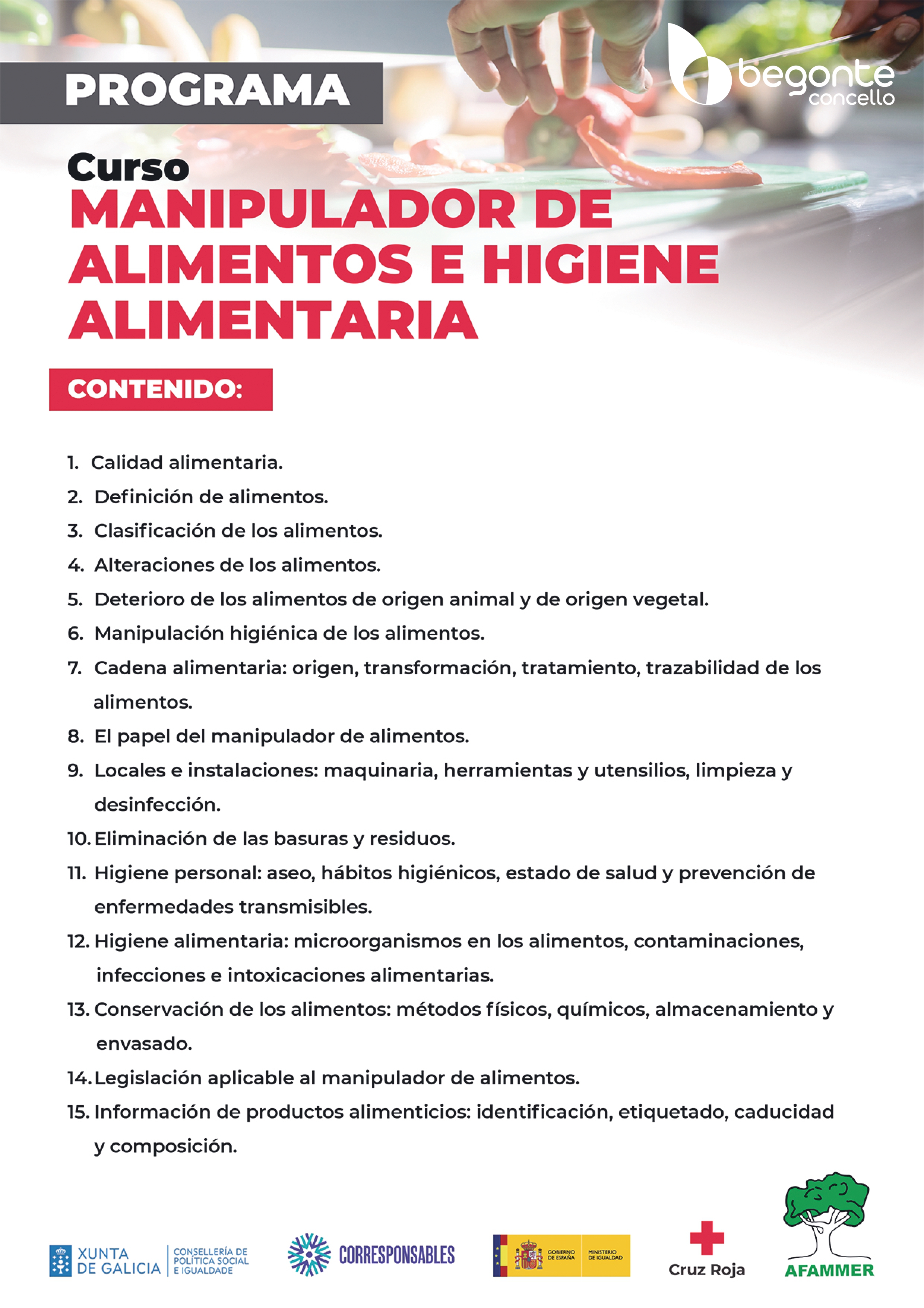 manipulador de alimentos