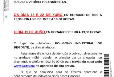  INSPECCIÓN TÉCNICA A VEHÍCULOS AGRÍCOLAS (ITV) 🚜