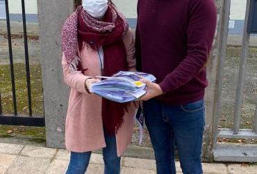 O Concello de Begonte en colaboración co GDR, a Xunta de Galicia e o Ministerio de Igualdade, fixo entrega de máscaras conmemorativas do Día Internacional da Eliminación da Violencia contra a Muller