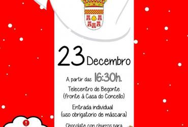 papa noel visita begonte