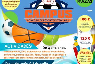 V CAMPUS MIXTO DE FÚTBOL SALA E CAMPAMENTO DE VERÁN 2022
